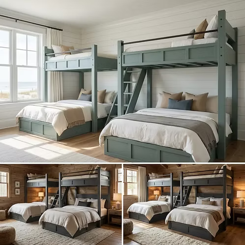 Florida Beach Bunk Bed Single Or Quad Bunk Bed