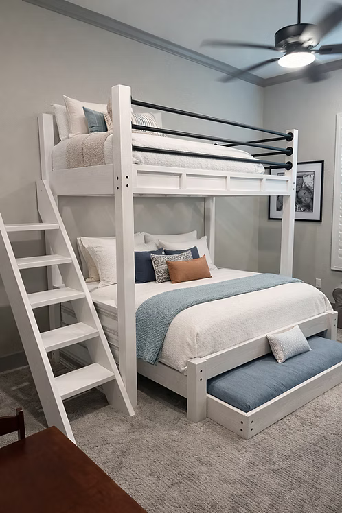 Orange Beach Bunk Bed With Barnwood Accents